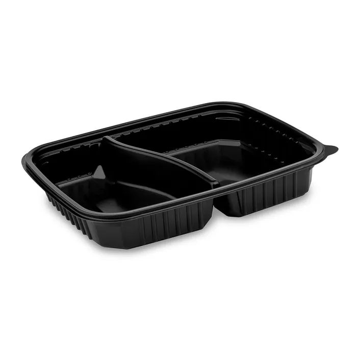 Hauptproduktbild Menu mísa 2dílná černá do mikrovl. trouby 1200 ml, L 25x18,5 x 4 cm (PP) [50 ks]