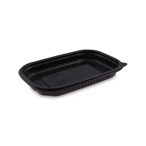 Mikrowellenschale (PP) schwarz `M` 221 x 151 x 25 mm 650ml [50 St.]