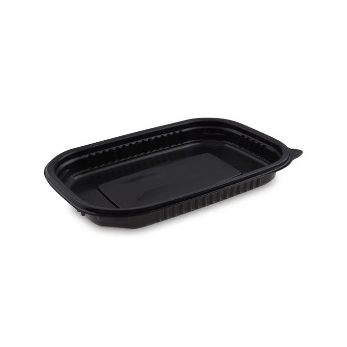 Hauptproduktbild Menu mísa černá do mikrovl. trouby 650 ml, M 22x15 x 2,5 cm (PP) [50 ks]