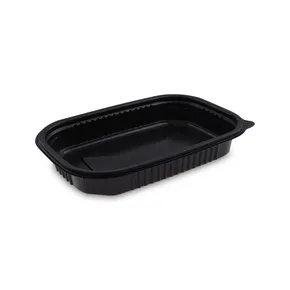 Mikrowellenschale (PP) schwarz `M` 221 x 151 x 34 mm 750ml [50 St.]