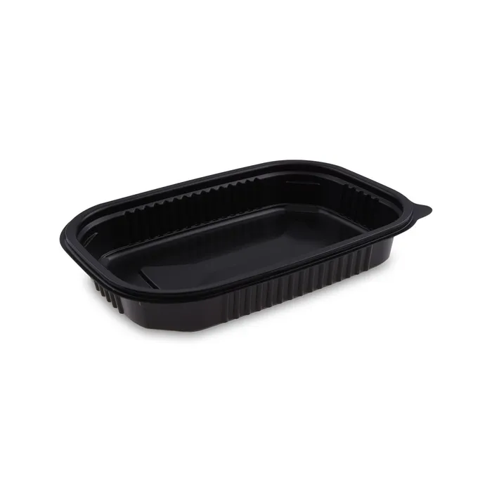 Hauptproduktbild Menu mísa černá do mikrovl. trouby 750 ml, M 22x15 x 3,5 cm (PP) [50 ks]