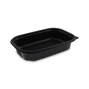 Mikrowellenschale (PP) schwarz `M` 221 x 151 x 43 mm 850ml [50 St.]
