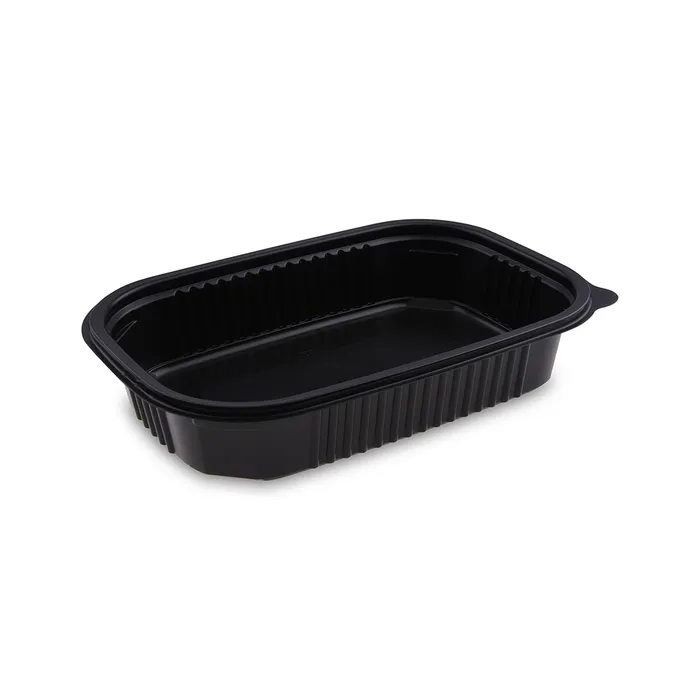 Hauptproduktbild Menu mísa černá do mikrovl. trouby 850 ml, M 22x15 x 4,5 cm (PP) [50 ks]