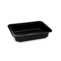 Menü-Schale (PP) ungeteilt schwarz 227 x 178 x 50 mm [320 St.]