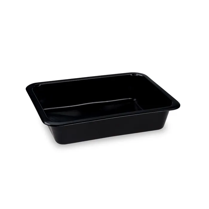 Hauptproduktbild Menu mísa (PP) Reware Lunch vratná nedělená černá 227 x 178 x 49 mm [20 ks]