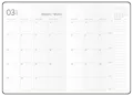 Monatskalender mit Notizblock - DiNo - B5 - anthrazit