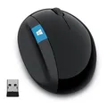 Microsoft Maus Sculpt Ergonomic Mouse, 1000DPI, 2.4 [GHz], laser, 7Tas., schnurlos, schwarz, 2 Stk AA, klassisch, MicrosoftR 2.4 G