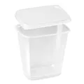 Rechteckbecher (PP) klar 500ml + Deckel [250 Sets]