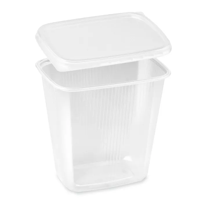 Hauptproduktbild Miska hranatá průhledná 500 ml + víčko (PP) [2 x 250 ks]