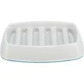 Schüssel für langsames Füttern, Gitterdesign, 0,25 l/21 × 14 cm, Kunststoff/TPR, grau