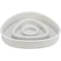 Schüssel für langsames Füttern, Dreiecksdesign, 0,35 l/15 × 15 cm, Kunststoff/TPR, grau