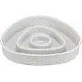 Schüssel für langsames Füttern, Dreiecksdesign, 0,35 l/15 × 15 cm, Kunststoff/TPR, grau