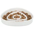 Schüssel für langsames Füttern, Dreiecksdesign, 0,35 l/15 × 15 cm, Kunststoff/TPR, grau