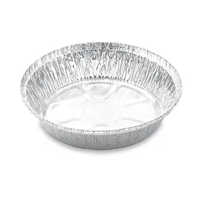 Runde Schüssel ALU (1000 ml) Durchmesser 20,7 x 4,4 cm [100 Stk.]