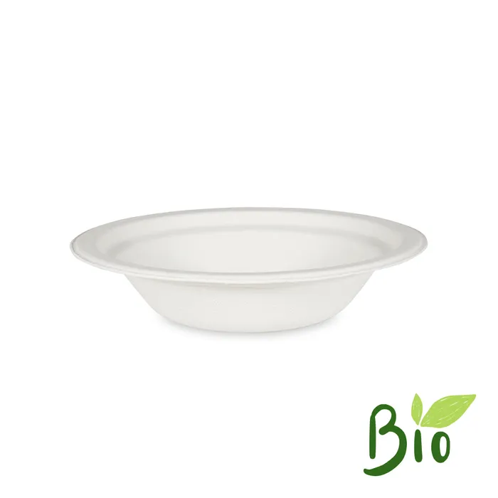 Hauptproduktbild Miska kulatá BIO cukrová třtina 400 ml, průměr 18 x 4 cm [50 ks]