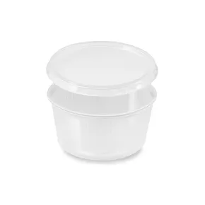 Rundbecher (PP) klar 250ml + Deckel [250 Sets]