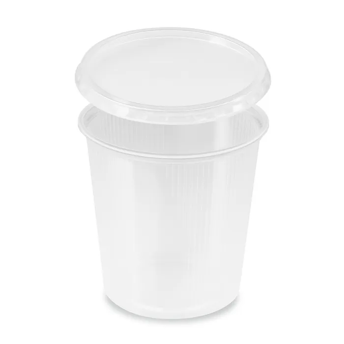 Hauptproduktbild Miska kulatá průhledná 500 ml + víčko (PP) [2 x 250 ks]