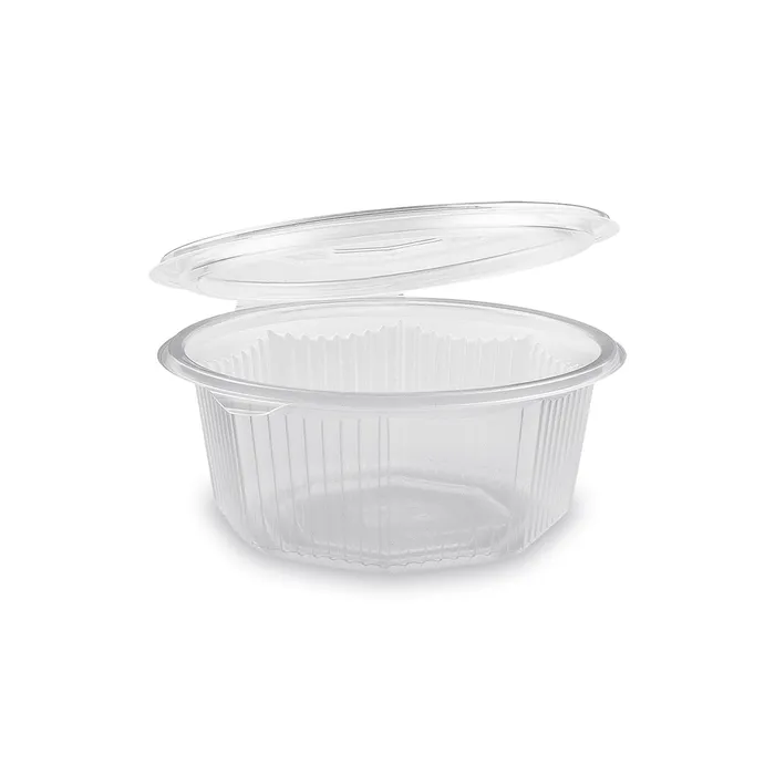 Hauptproduktbild Miska osmiboká průhledná s víčkem 750 ml (PP) [50 ks]