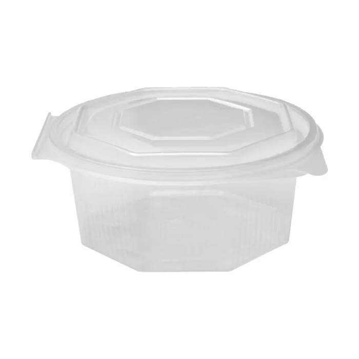 Hauptproduktbild Miska osmiboká průhledná s víčkem 750 ml (PP) [50 ks]