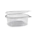 Weiteres Produktbild Feinkostbecher (rPET) mit Deckel oval klar 1000ml [50 St.]