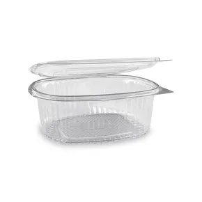 Feinkostbecher (rPET) mit Deckel oval klar 1000ml [50 St.]