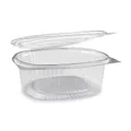 Feinkostbecher (rPET) mit Deckel oval klar 1500ml [50 St.]
