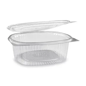 Feinkostbecher (rPET) mit Deckel oval klar 1500ml [50 St.]
