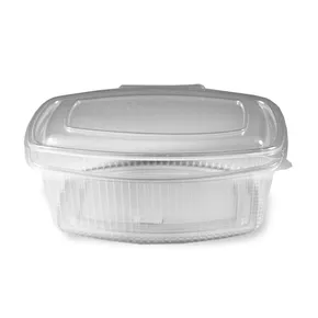 Feinkostbecher (PP) mit Deckel oval klar 2000ml [25 St.]