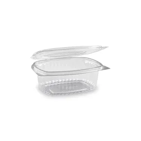 Feinkostbecher (rPET) mit Deckel oval klar 375ml [50 St.]
