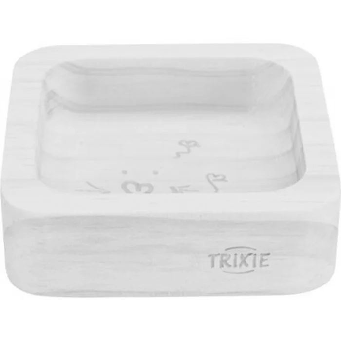 Hauptproduktbild Miska pro hlodavce dřevěná, čtveratá, 60 ml/8 × 8 cm