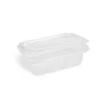 Weiteres Produktbild Rechteckbecher (rPET) mit Deckel klar 750ml [50 St.]