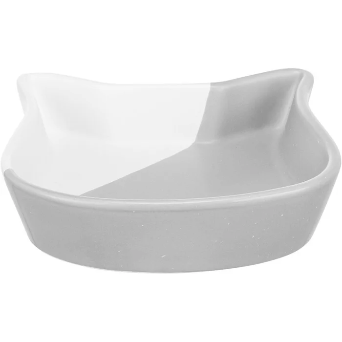 Hauptproduktbild Miska tvar kočičí hlavy, 0,2 l/ ? 13 cm, šedá/bílá