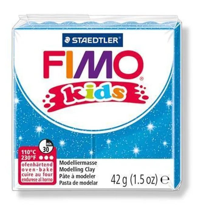 Hauptproduktbild Modelovací hmota Fimo kids 42g modrá se třpytkami