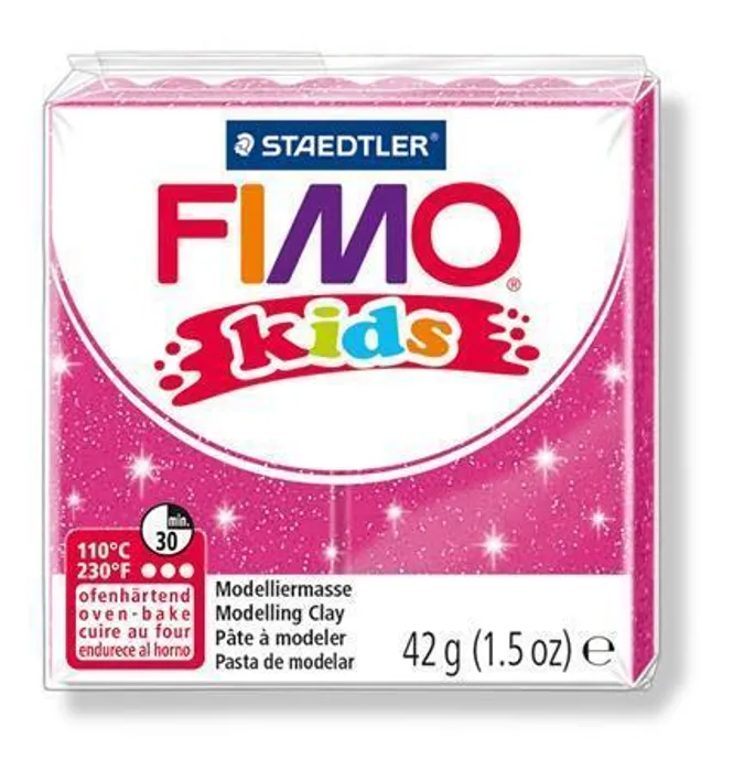 Hauptproduktbild Modelovací hmota Fimo kids 42g růžová se třpytkami