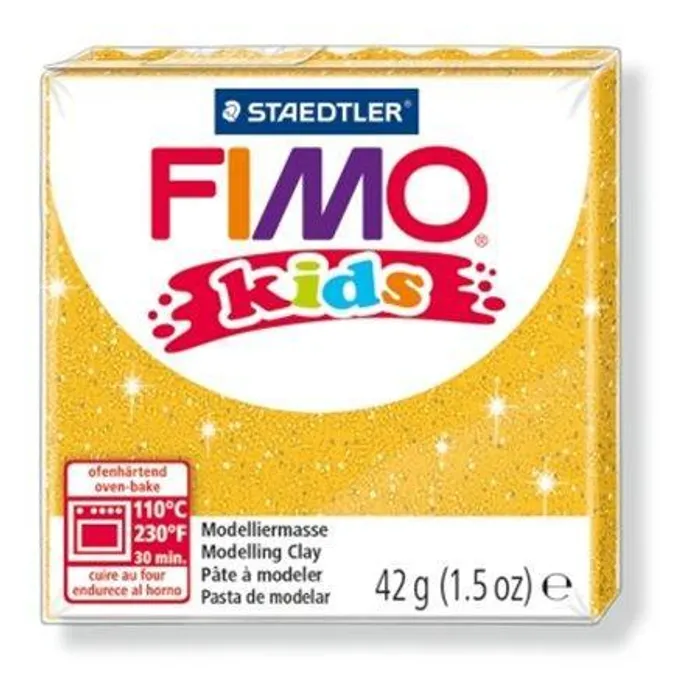 Hauptproduktbild Modelovací hmota FIMO® kids 8030 42g zlatá se třyptkami