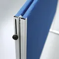 Weiteres Produktbild Moderationstafel Textil blau 120x150cm - faltbar