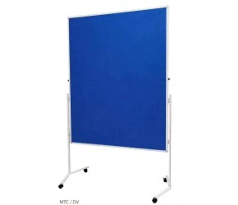 Hauptproduktbild Moderační textilní tabule modrá 120x150cm - skládací