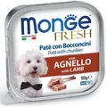 MONGE FRESH - Pastete und Stücke mit Lammfleisch 100 g für Hunde