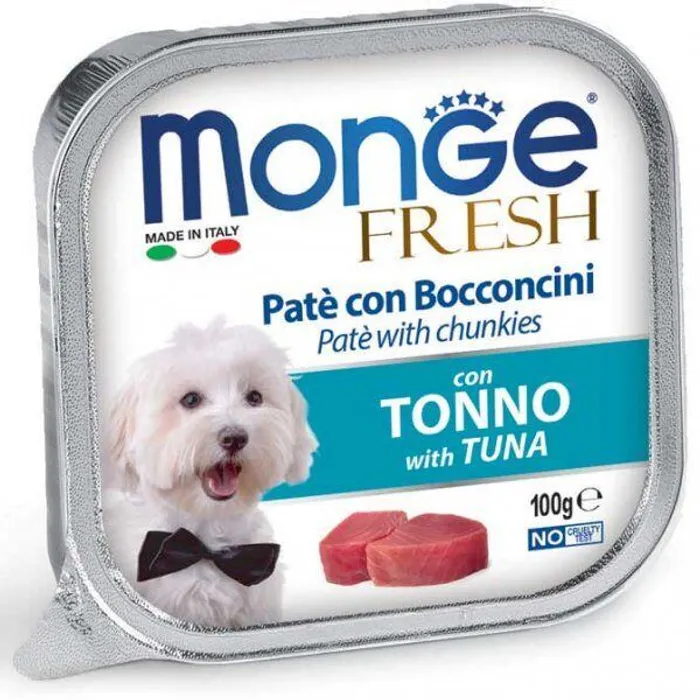 Hauptproduktbild MONGE FRESH - paštika a kousky s tuňákem 100 g pro psy