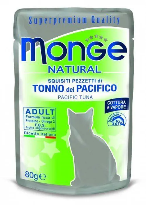 Hauptproduktbild MONGE NATURAL kapsička tuňák v želé pro kočky 80 g