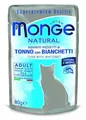 MONGE NATURAL Beutel Thunfisch in Gelee mit Hering für Katzen 80 g