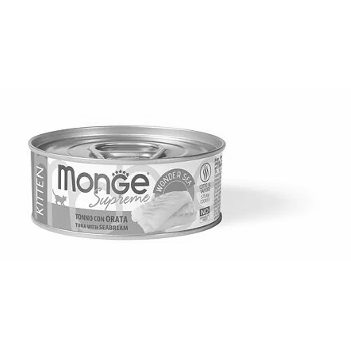 Hauptproduktbild MONGE SUPREME KITTEN tuňák a pražma pro kočky 80 g
