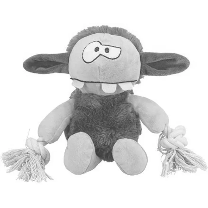 Hauptproduktbild MONSTER I. - plyšová příšerka s vnitřním lanem, se zvukem, 32 cm, fialová