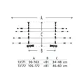 Weiteres Produktbild Gitter für den Laderaum des Autos 3 Teile B.96-163cm, H.34-48cm Silber