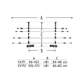 Weiteres Produktbild Gitter für den Laderaum des Autos 3 Teile B.96-163cm, H.34-48cm Silber