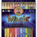 Weiteres Produktbild Mehrfarbige Buntstifte „Magic 3408“, Set mit verschiedenen Farben 12+1, dreikantig, KOH-I-NOOR