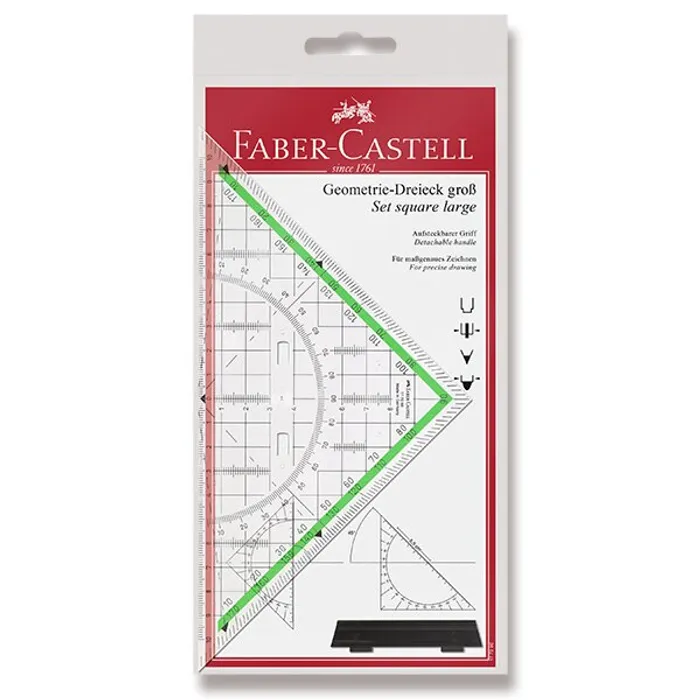 Hauptproduktbild Multifunkční trojúhelník Faber-Castell 177090 TEKA s úchytem