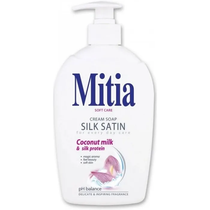 Hauptproduktbild Mýdlo tekuté Mitia Silk Satin 500ml s pumpičkou