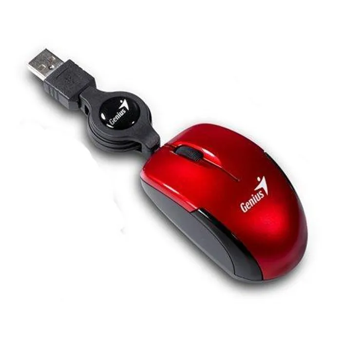Hauptproduktbild Myš, drátová, optická, malá velikost, USB, GENIUS "Micro Traveler", červená