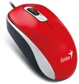 Genius Maus DX-110, 1000DPI, optisch, 3Tas., USB verdrahtet, rot, standard, universell